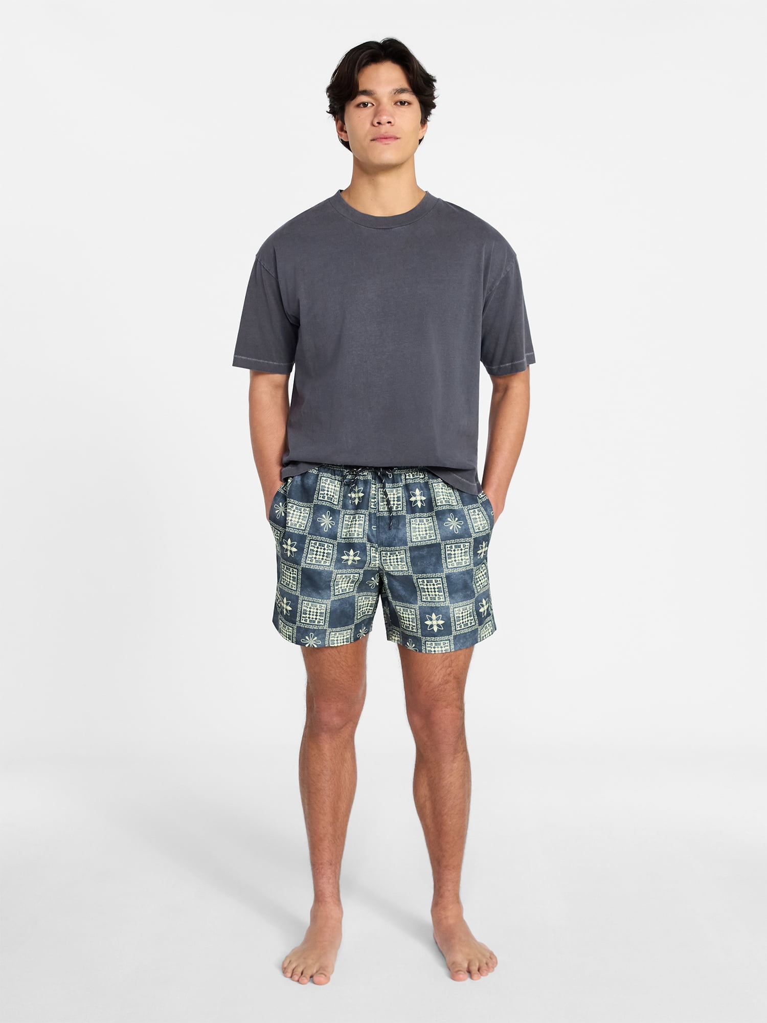 No Boundaries Swim Trunks, 5" Inseam, Men's S-5XL