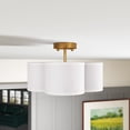 thumbnail image 4 of Aiwen Creative Semi Flush Mount Ceiling Lamp Simple Dining Room Kitchen Ceiling Lamp, 4 of 9