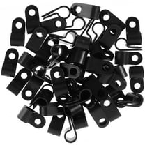 100 Pcs Ethernet Cable Clips Rope Light Outdoor Clamp Black