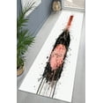 thumbnail image 3 of Watercolor Rug, Non-Slip Carpet Rug, Modern Rug, Champagner Splash Painting Rug, Champagne Bottle Rug, Kitchen Rugs, Gift Rugs, Floor Rugs, 2.6'x6.5' - 80x200 cm, 3 of 7