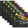 thumbnail image 6 of Coolnut Mardi Gras Cloth Napkins Set of 4, Oversized Washable Reusable Polyester Dinner Table Napkins for Family, Restaurant, Party Decor, 20 x 20 Inch, 6 of 7