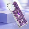 thumbnail image 3 of Glitter Clear Sparkly Bling Case for Xiaomi Poco F5, Flowing Liquid Quicksand Cover with Diamond Ring Holder Case for Xiaomi Redmi Note 12 Turbo/Poco F5  Purple, 3 of 7