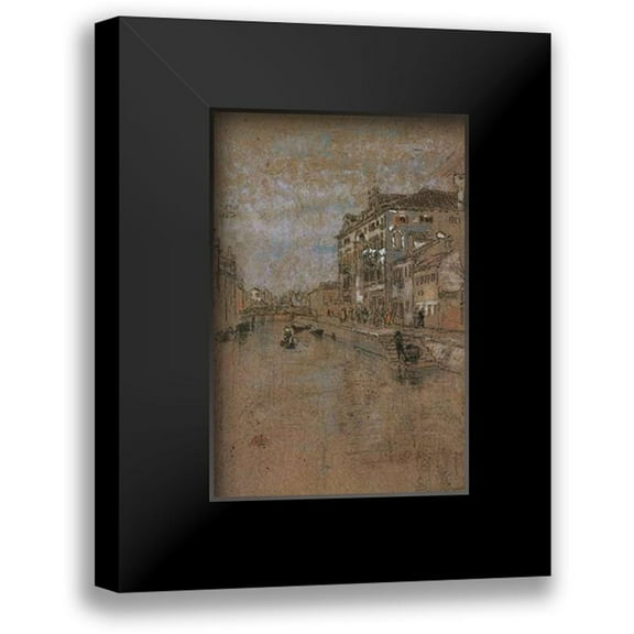 Whistler, James McNeill 11x14 Black Modern Framed Museum Art Print Titled - The Tobacco Warehouse 1879