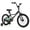 Black, variant on Costway 12" Kids Training Bike with Removable Training Wheels Pneumatic Tires Navy