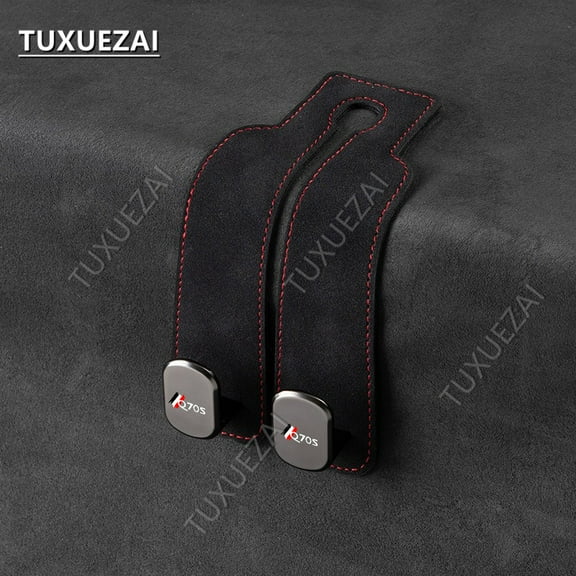 Car Seat Headrest Hook For Infiniti Q70S Suede Dual Hook Hanger For Car Rear Row 20kg Load-Bearing Multifunction Universal Hook
