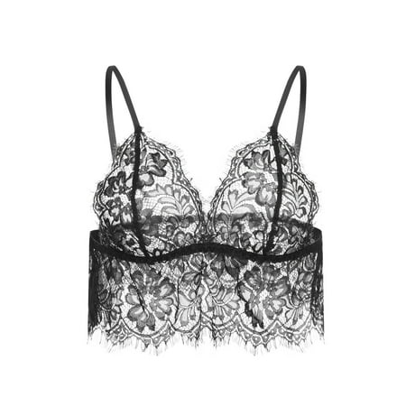 

Mackneog Best Bras for Women Fashion Lace Women Lingerie Underwear Sleepwear Pajamas Eyelash Lace Polyester Push Up Bras for Women