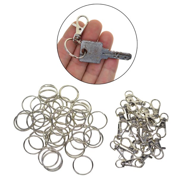 Cierres giratorios de metal Perfecl Gancho de seguridad Llaveros Anillos