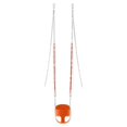 thumbnail image 2 of Outdoor Heights High Back Full Bucket Toddler & Baby Swing Set for Backyard Swing with Vinyl Coated Chain (2, Orange), 2 of 7