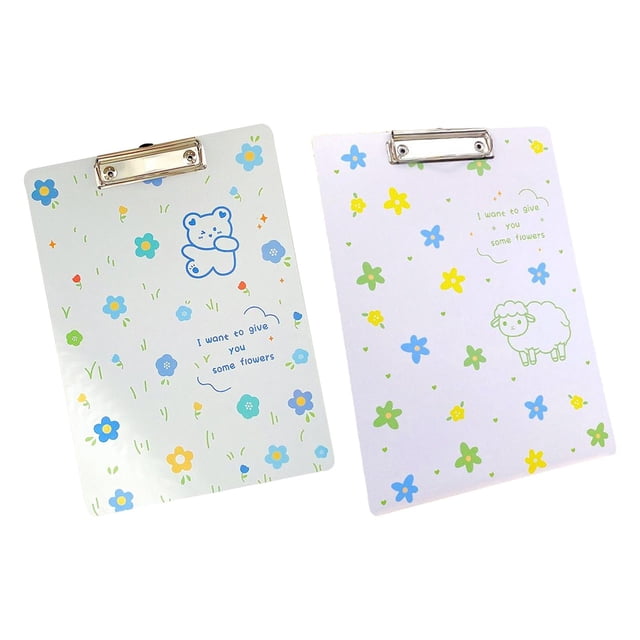 2x Clip Board Carpeta Bloc de notas Carpetas de archivos Folder Board Holder para regalos para el hogar oveja Salvador Dali tablero de carpetas