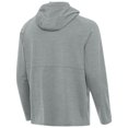 thumbnail image 3 of Men's Antigua Heather Gray Phoenix Mercury Spikes Raglan Quarter-Zip Hoodie, 3 of 3
