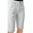 thumbnail image 4 of RAWX Men's Denim Shorts, Rips Distress Frayed Cut Off Slim Fit Jeans Short for Men, Frayed W/ Rips - White, 36, 4 of 8