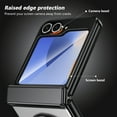 thumbnail image 3 of For Samsung Galaxy Z Flip 7 Case with Screen Protector, Ring Holder Kickstand Shockproof Rugged Full Body Protective Anti-Scratch Phone Case for Samsung Galaxy Z Flip 7, Gray, 3 of 12