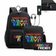 thumbnail image 1 of Mochila recargable por USB Rainbow Friends, bolso escolar para estudiantes de tres piezas, 1 of 1