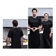 thumbnail image 4 of Chef manga corta camisa de cocinero negra para cafetería ANGGREK Otros, 4 of 8