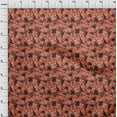 thumbnail image 4 of oneOone Cotton Silk Orange Fabric Abstract Floral Sewing Craft Projects Fabric Prints By Yard 42 Inch Wide, 4 of 5