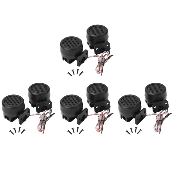 4Pair 91dB Universal Automotive Audio Speakers 12V 500W Super Power Audio Sound Loud Black Dome Car Tweeters Speakers,4 pairs x speakers,Black