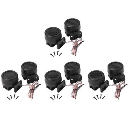 4Pair 91dB Universal Automotive Audio Speakers 12V 500W Super Power Audio Sound Loud Black Dome Car Tweeters Speakers,4 pairs x speakers,Black