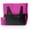 Magenta, variant on Shoulder Canvas Tote Bag - Black