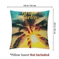 thumbnail image 4 of nygtbtfer with Tropical Plant Leaves Pillows Decorative Quote Pillow Square Cushion () White, 4 of 7