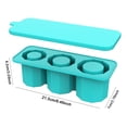 thumbnail image 4 of Bandeja para Cubitos Hielo Con Tapa Moldes Silicona Tazas 30 A 40 Onzas (lago) Azul, 4 of 6