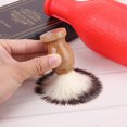 thumbnail image 4 of Juego de 2 brochas de afeitar, mango de madera, oso para hombres, barbería, brocha de afeitar para hombres, herramienta para limpieza facial y afeitado de barba ER, 4 of 5
