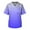 Blue, variant on Scrubs for Men Gradient Color Scrub Tops Plus Size V-Neck Shirt Short Sleeve with 3 Pocket Red XL