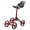 RED/BLACK, variant on Bag Boy Golf Quad XL Push Cart Battleship Gray/Lime