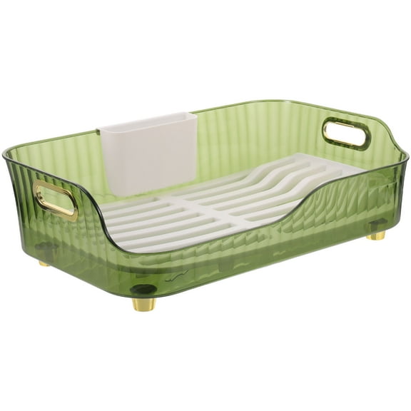 USHOBE Dish Drainer Drying Rack Plastic 1Pack 16.7X10.4X5.1In