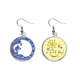 thumbnail image 1 of La cultura China Blue Dragon Pendiente Sol Flor Pendiente Joyas Moda Unbranded M, 1 of 3