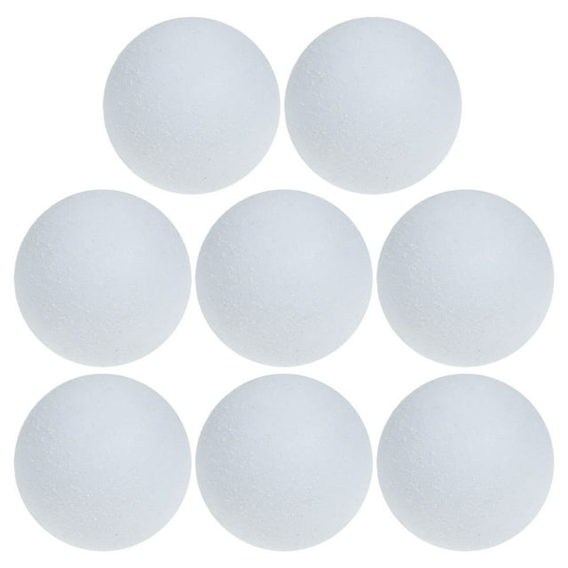 OUNONA 8Pcs Foosball Ball White Replacement Balls for Small Desktop Foosball Game Lightweight and Durable