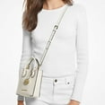 thumbnail image 4 of Michael Kors Womens Mercer Extra-Small Pebbled Leather Crossbody Bag Light Cream 35S1GM9T0L-ltcream, 4 of 7