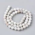 thumbnail image 2 of 1strand Natural White Crazy Lace Agate Beads Strands Star Cut Round Beads Faceted 6mm Hole: 1mm about 60pcs/strand 15.16 inch(38.5cm), 2 of 3