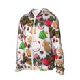 thumbnail image 3 of Goofa Christmas Gingerbread Cookies Printed Women's UPF 50+ Sun Protection Hoodie Jacket Lightweight Long Sleeve Sun Shirt for Women with Pocket Hiking Outdoor-Small, 3 of 9