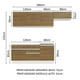 thumbnail image 3 of Cocina Integral MADESA Glamy 260cm Blanco/Marrón, 3 of 5
