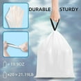 thumbnail image 5 of 120 Counts 1.6 Gallon Mini Drawstring Trash Bags, Small Garbage Bags byCode a fit 4.5-8 Liter, 1.2-2 Gal, White Trash Bin Liners for Home Office Kitchen Bathroom Bedroom, 5 of 10