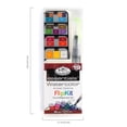 thumbnail image 5 of Royal & Langnickel Essentials - Watercolor Artist Flip Kit with Aqua-Flo Brush Pen 19 Piece, 5 of 8