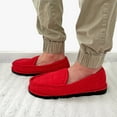 VENTANA Men’s Slippers Corduroy House Shoes Mens Bedroom Slip On