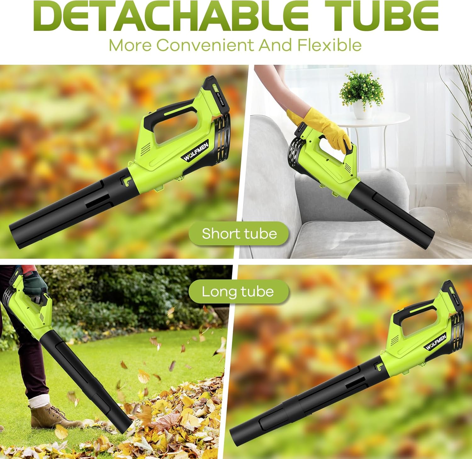 Darkiron 20V Cordless Leaf Blower, 450 CFM with 2 Batteries photo 5
