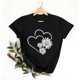 thumbnail image 5 of Xuyuer Women's Lover Printed T-shirt Round Neck Short Sleeved Top, 5 of 5