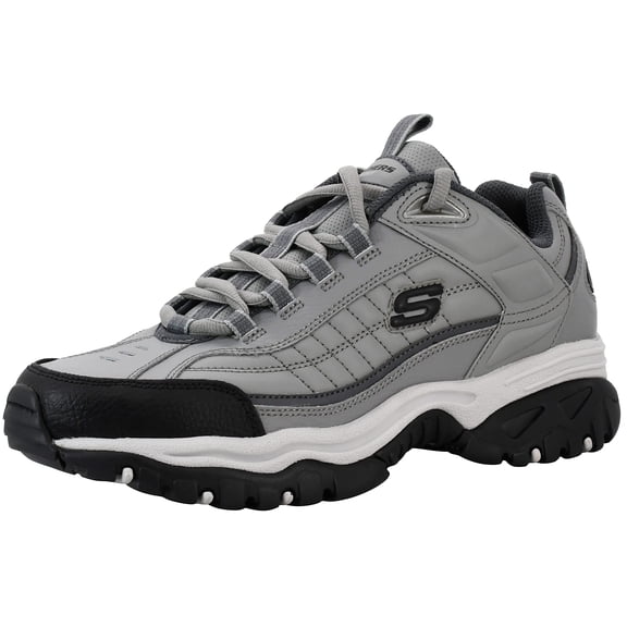 Skechers Energy Afterburn Lace-Up Sneakers, Mens Athletic Shoes with Leather and Mesh Upper