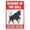 Warning Sign 1, variant on Beware of Mosquito Yard Sign 12 x 8 Inches - Premium Aluminum, Sun-Proof, Rust-Free, Home, Yard, Campground, Insect Bite Prevention Alert