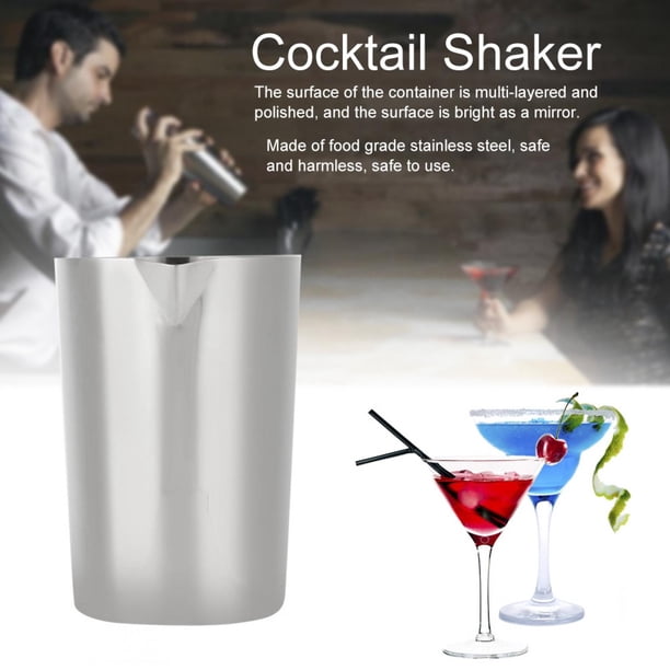 500ML Coctelera Boston Shaker Acero Inoxidable, Mezclador de Bebidas Boston de Acero Inoxidable Profesional, Herramientas de Bricolaje para Barman Ecomeon no