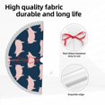 thumbnail image 7 of Christmas Tree Skirt, Pig 1 Christmas Tree Decorations Indoor, Tree Skirts Mat With Tassel Trim for Halloween New Year Holiday Christmas Party Decor 30 Inches, 7 of 7