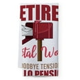 thumbnail image 3 of CafePress - Retired Postal Worker Funny Postman Hell - Tea Towel, 3 of 8