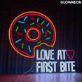 thumbnail image 2 of Glowneon Love At First Bite Neon Sign, Donut Led Sign, Bakery Decor, 2 of 4