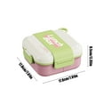 thumbnail image 3 of Bento Box Portable Lunch Containers for Adults Sealed Insulation Partition Food Grade Polypropylene Plastic Lunch Box For Office Workers Teens 1350ml Food Containers for College,Dorm,Office, 3 of 7