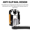 thumbnail image 5 of BUCKLOS Folding Bike Pedals 9/16" Cr‑Mo Steel Axle, 4 Sealed Bearings Aluminum Alloy Flat Platform Pedals with Anti‑Slip Pins & Reflectors, Dust‑Water Resistant for Folding Bikes, Road Bikes, BMX, 5 of 10