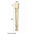 thumbnail image 4 of Osborne Husky Farm Dining Table Legs in Knotty Pine (Set of Four), Replacement Table Legs for Dining Table or Desk, Unfinished Wooden Posts, Sanded and Ready to be Stained, 4 of 4