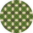 thumbnail image 1 of Ahgly Company Machine Washable Indoor Round Transitional Army Green Area Rugs, 5' Round, 1 of 7