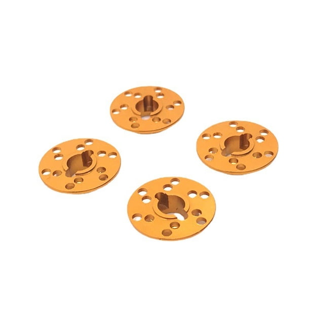 Tholdsy Juego de adaptadores hexagonales de 4 piezas, componentes modificados de ajuste de actualización, conectores de Metal de juguete Kits de construcción modelo Dorado